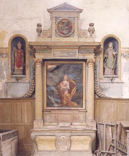 Mouy sur Seine Retable Sainte Geneviève